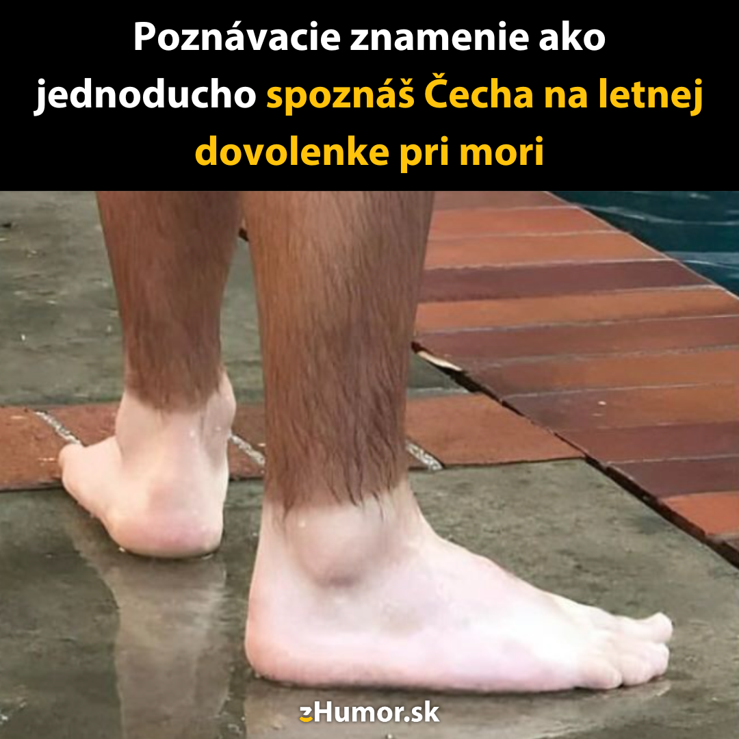 Čech na letnej dovolenke