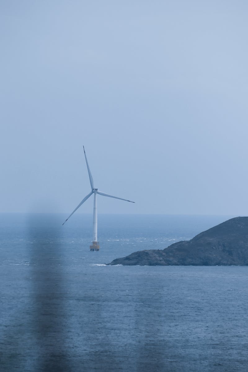 Windmill in a Sea