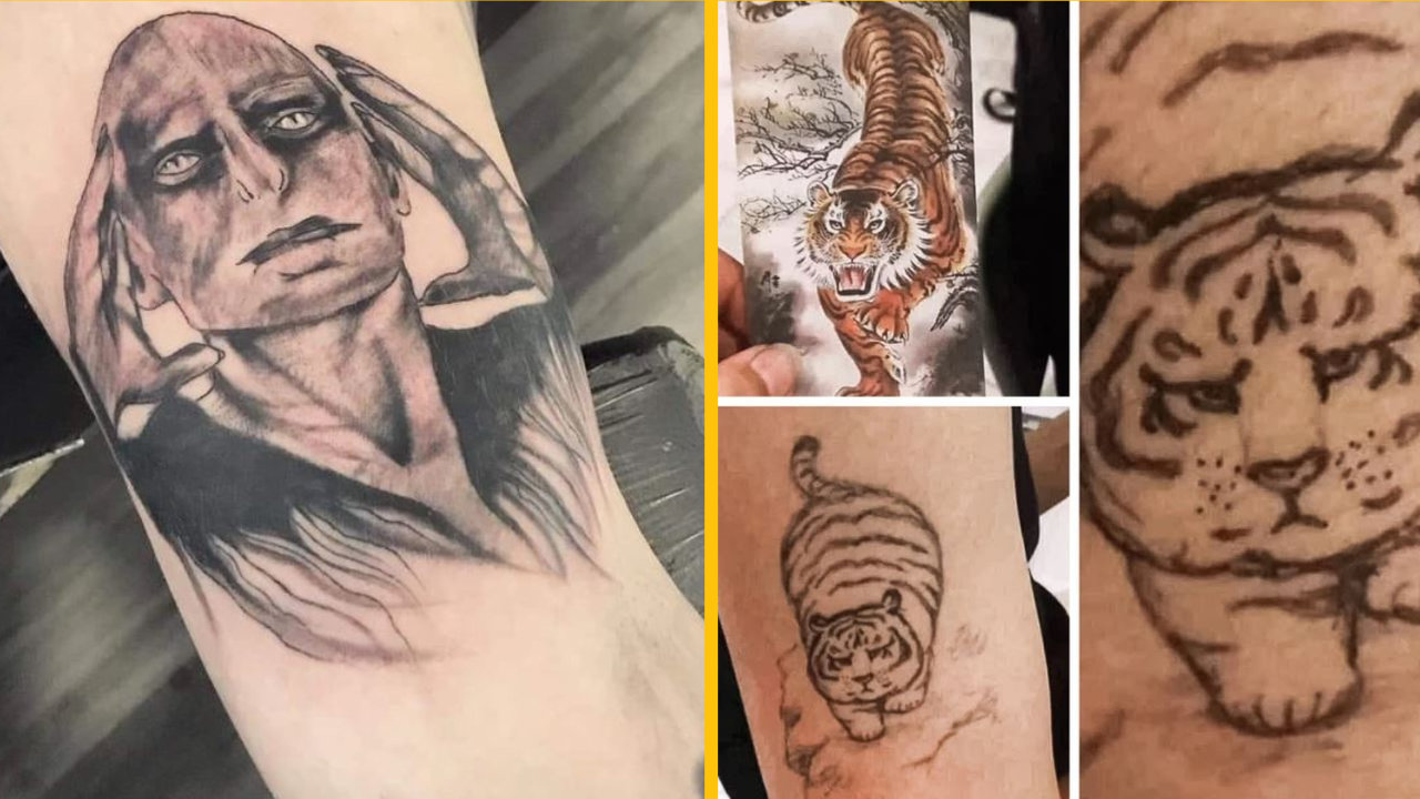 Fotografie tetovaní, ktoré budú ľudia ľutovať do konca svojho života