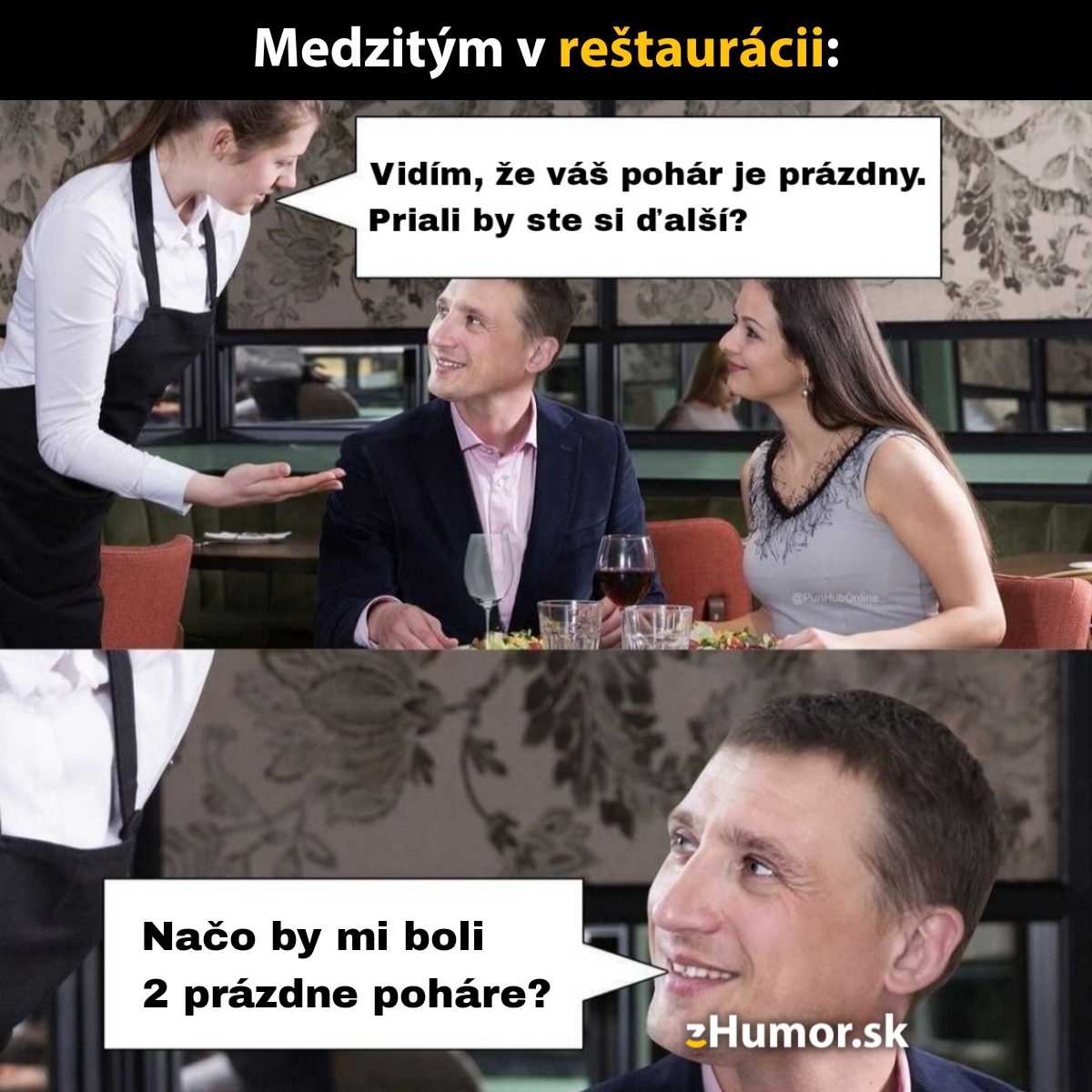 Konverzácia z reštaurácie
