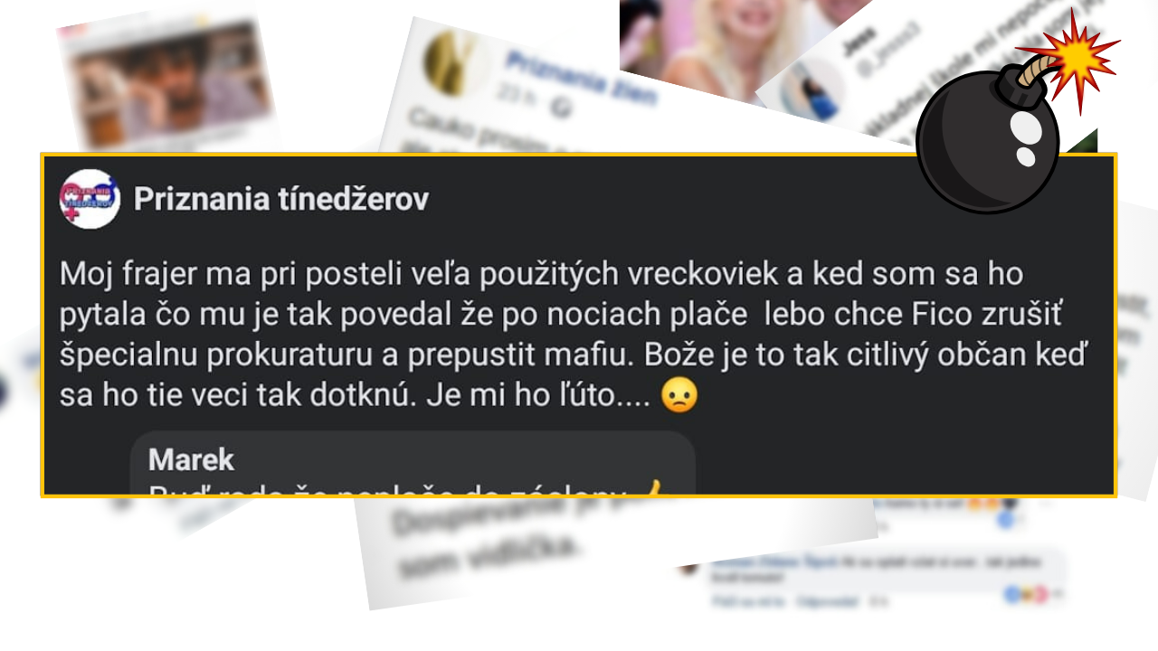 Bomby zo sociálnych sietí #884 – vyhovoril sa, že veľa plače kvôli Ficovi, pretože mu frajerka našla veľa použitých vreckoviek pri posteli