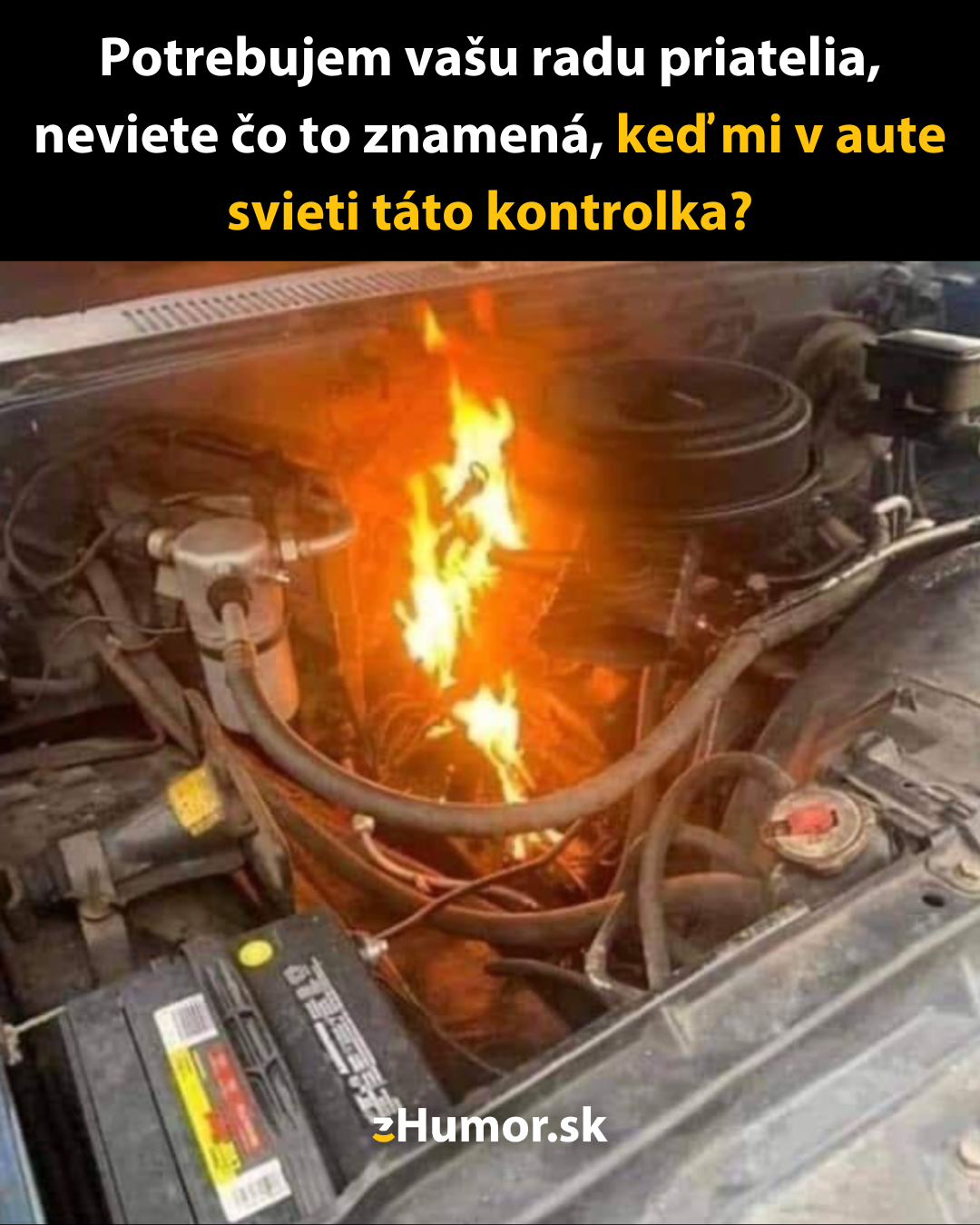 Kontrolka v aute