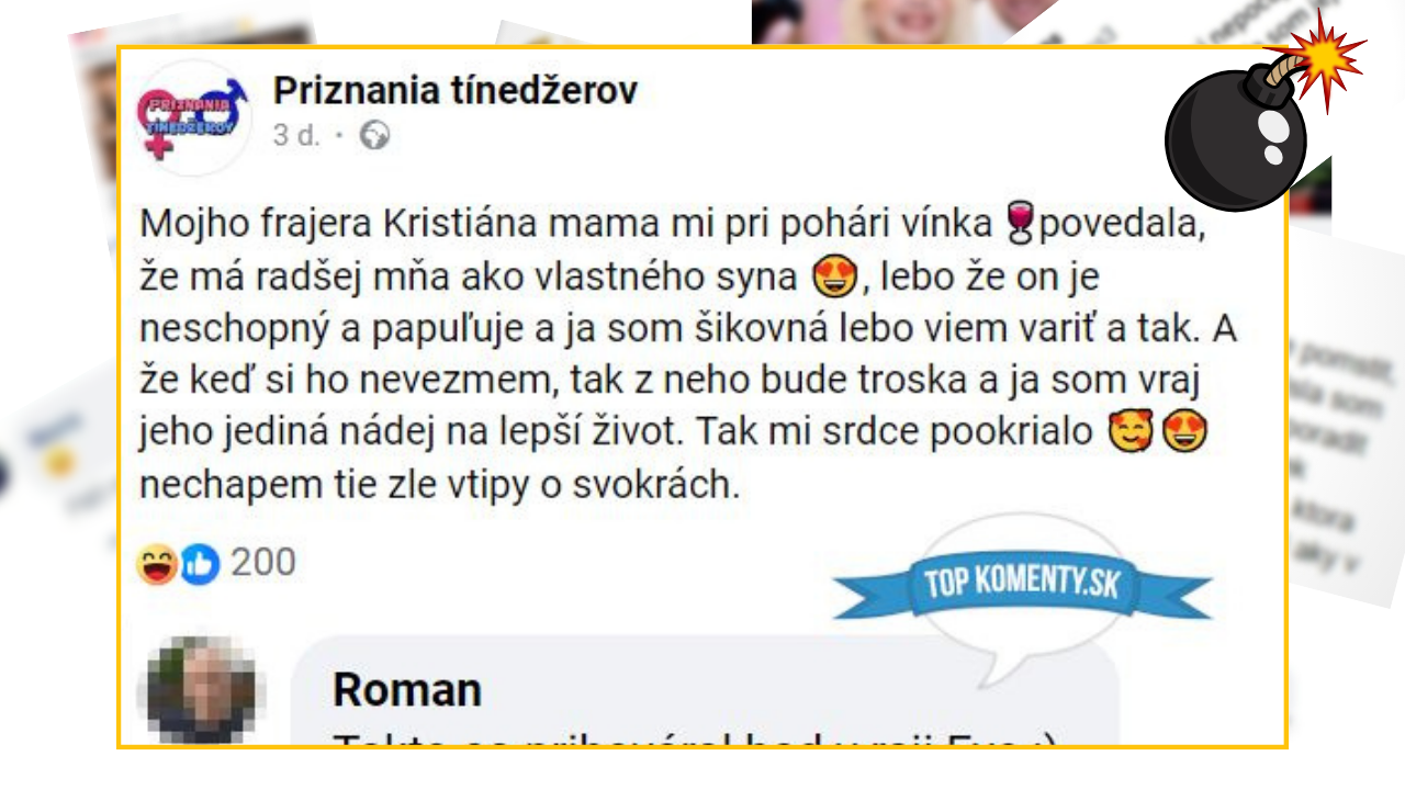 Bomby zo sociálnych sietí #899 – pochvaľovala si svoju budúcu svokru, Roman ju odrovnal jednou jedinou vetou