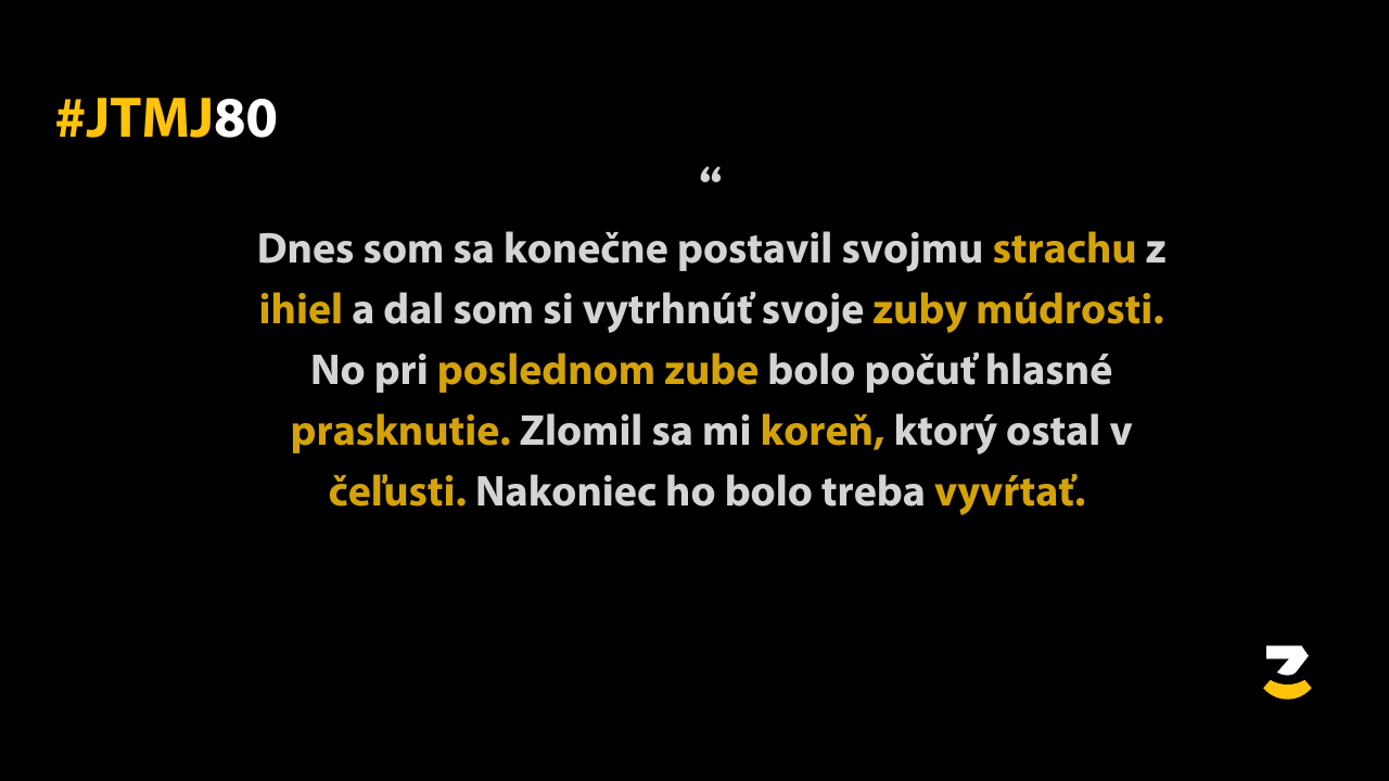 JTMJ: Vtipné príbehy, ktoré píše sám život #80 – Postav sa svojmu strachu a príde ďalšia trauma
