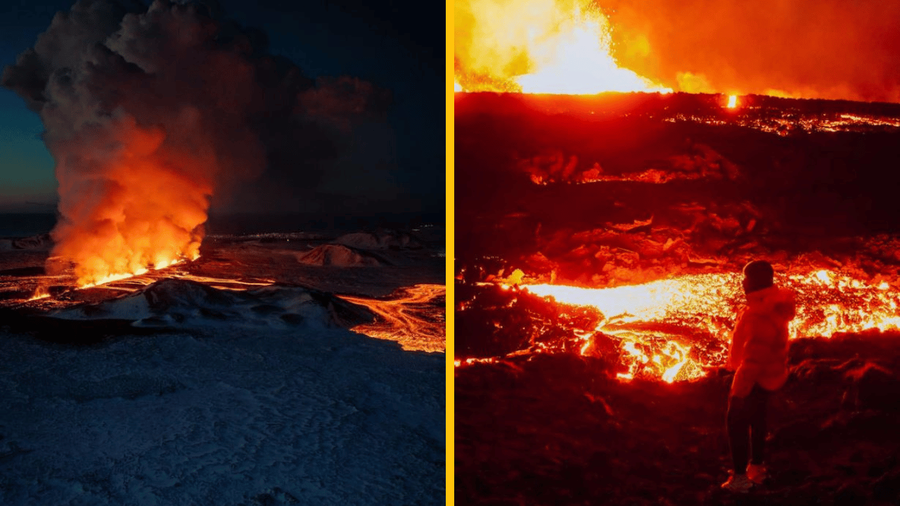 Tretia erupcia v priebehu 3 mesiacov! Grindavík zaplavuje láva, ľudia robia čo môžu aby pomohli zmierniť následky
