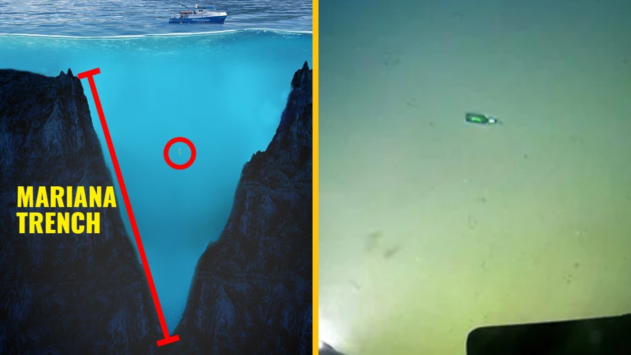 Na najhlbšom dne tichého oceánu sa našiel nečakaný predmet – fľaša od piva