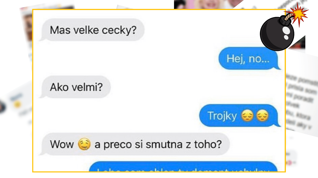 Bomby zo sociálnych sietí #927 – prečo je smutná z toho, že má trojky prsia? Dôvod ti rozochveje bránicu!