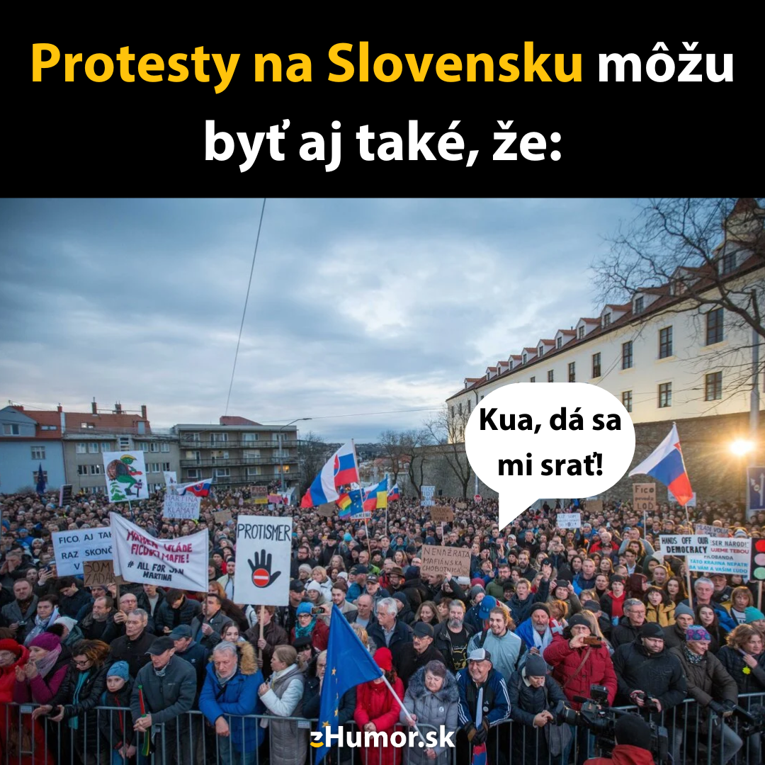 Protest pred parlamentom