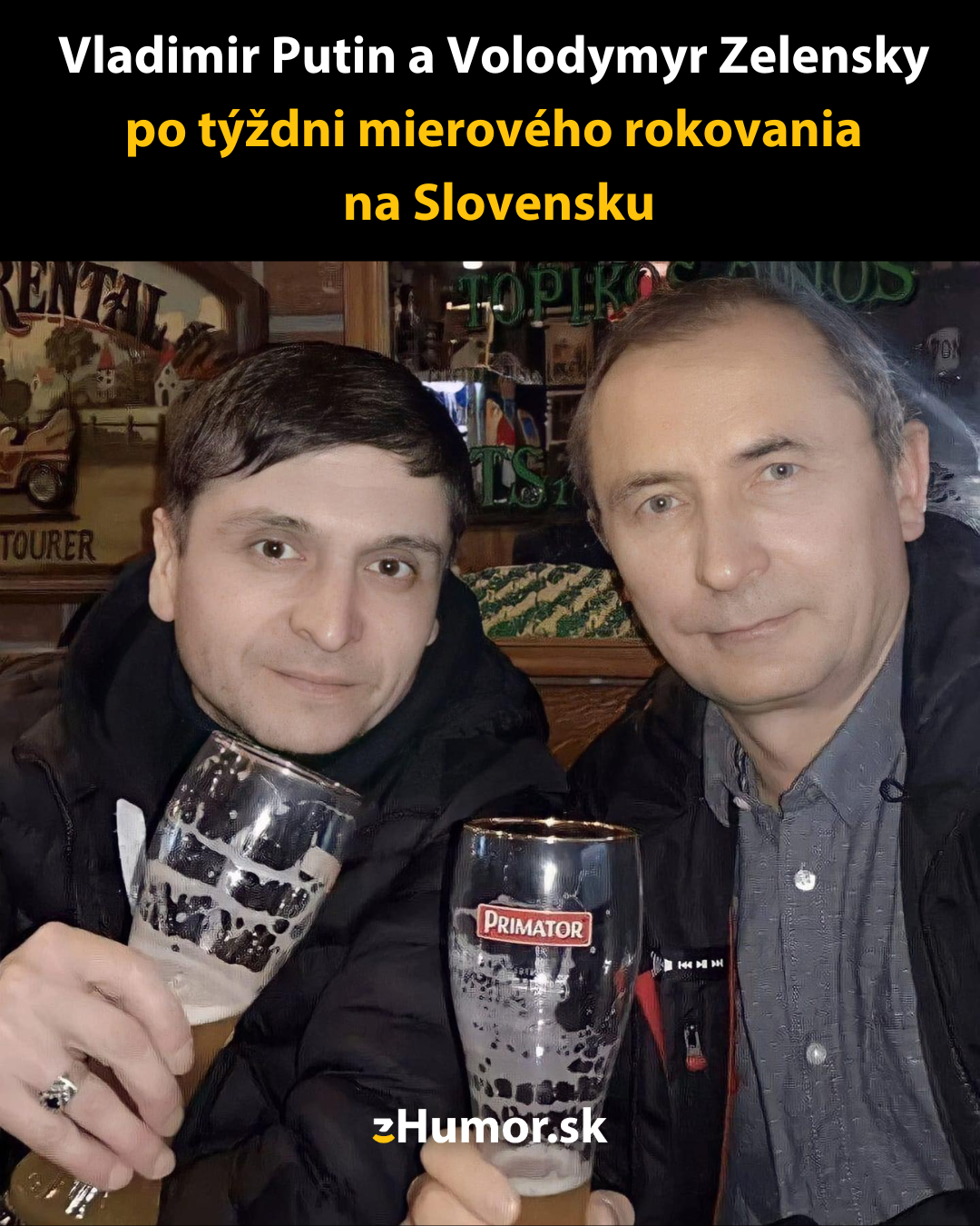 Putin a Zelenskyj na Slovensku