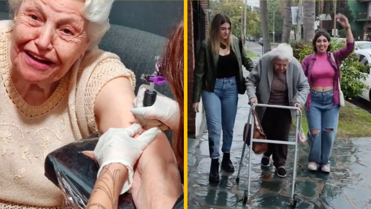 Babička si dala svoje prvé tetovanie vo veku 91 rokov a ignorovala ľudí okolo nej, ktorí ju nazývali „bláznivou“