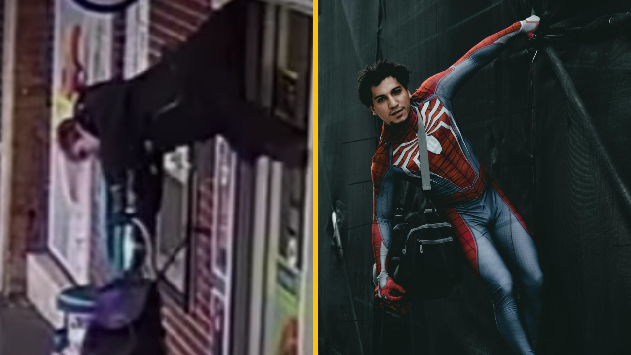 Babička visela 2 metre nad zemou hore nohami po tom, čo uviazla v okne obchodu + VIDEO