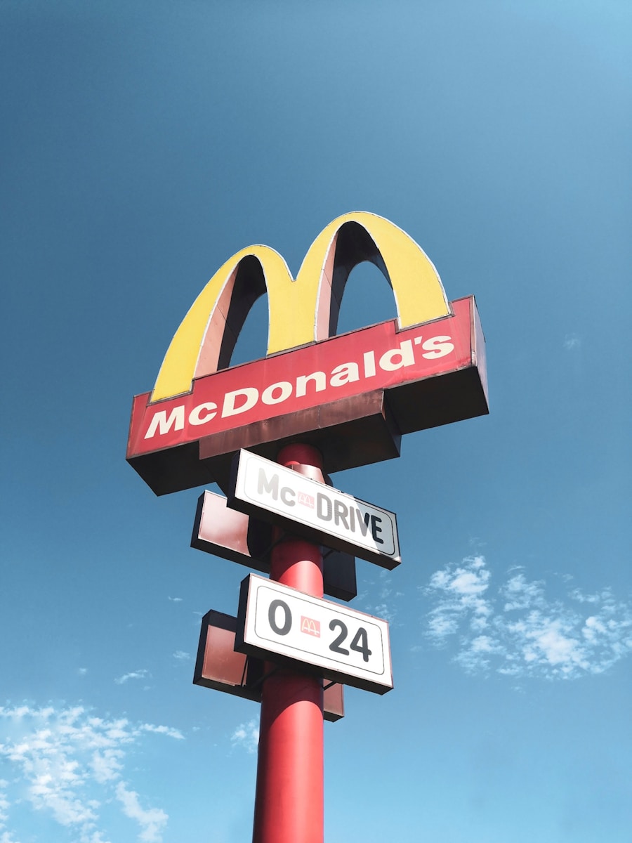 McDonald's sign post