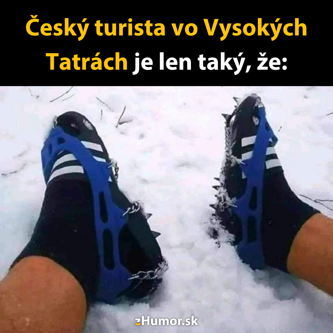 Český turista v Tatrách