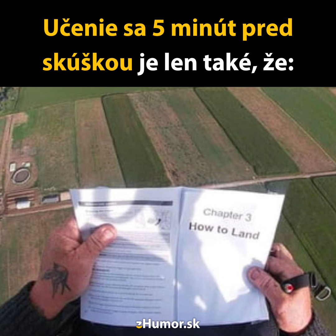 Učenie sa na poslednú chvíľu