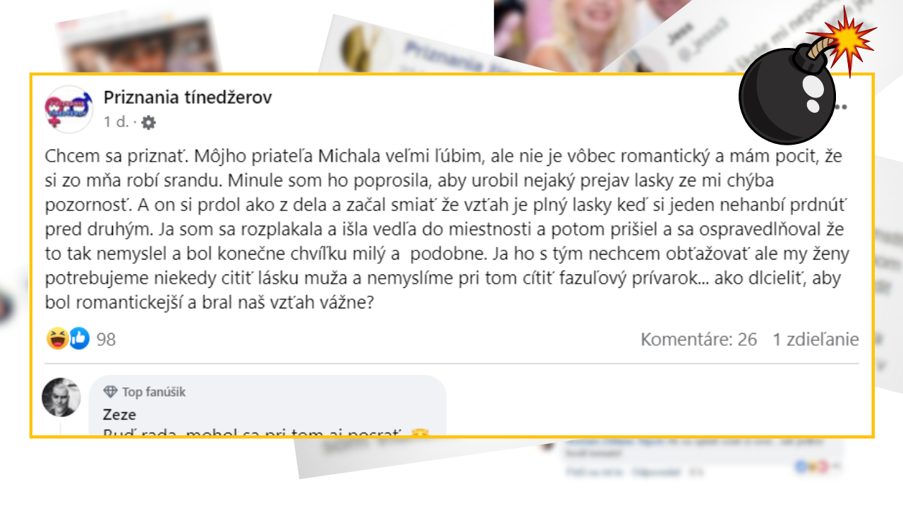 Bomby zo sociálnych sietí #1011 – chcela od neho romantiku, no on si namiesto toho prdol