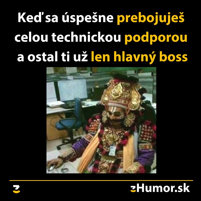 Hlavný boss technickej podpory