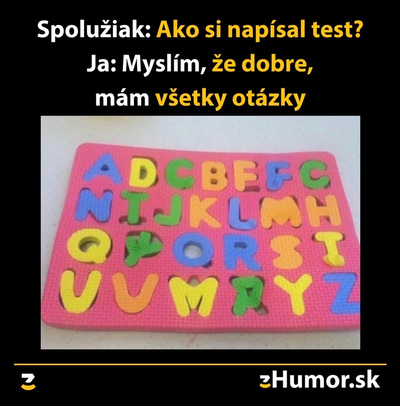 Ako dopadol test?