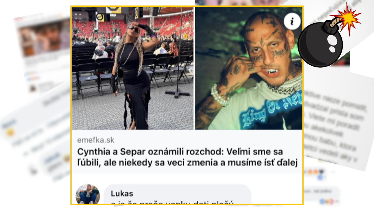 Bomby zo sociálnych sietí #1026 – Slovák vtipne okomentoval rozchod rapera Separa a influencerky Cynthie