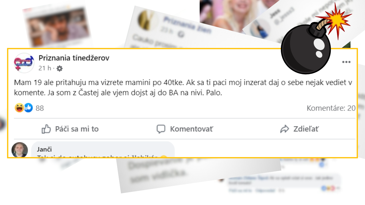 Bomby zo sociálnych sietí #1016 – má 19 rokov a cez zoznamku hľadá „vizretú maminu“