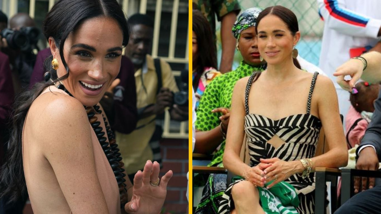 Meghan Markle si počas návštevy Afriky vyslúžila kritiku za svoje odhaľujúce oblečenie