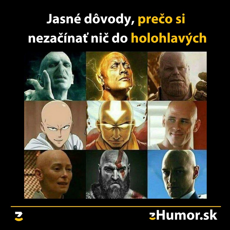 Prečo si nezačínať nič do holohlavých