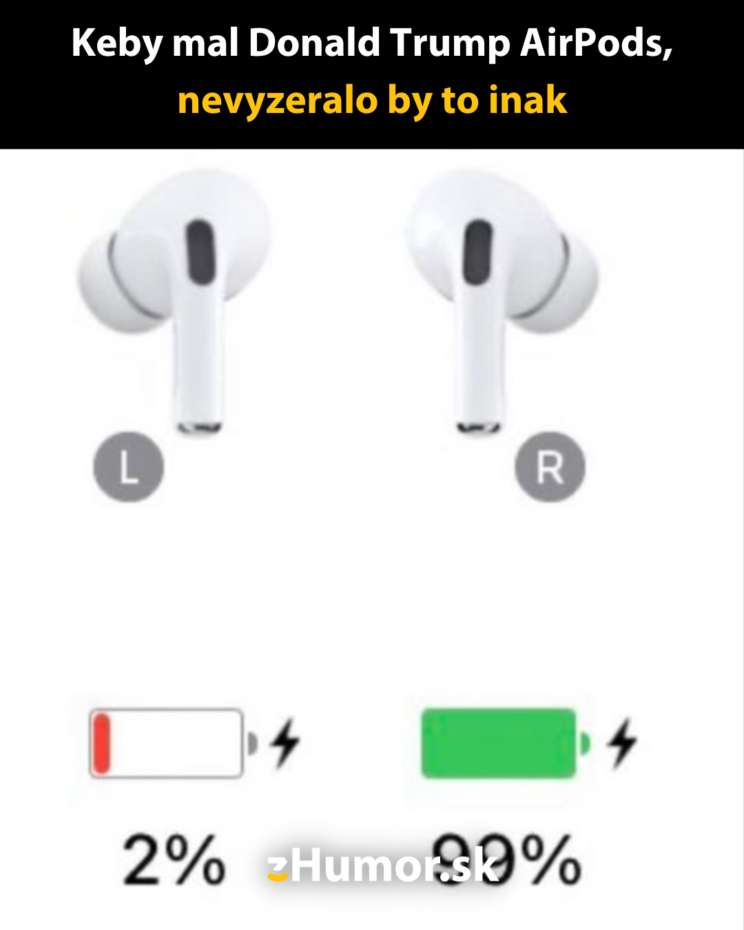 Donald Trump a jeho AirPods