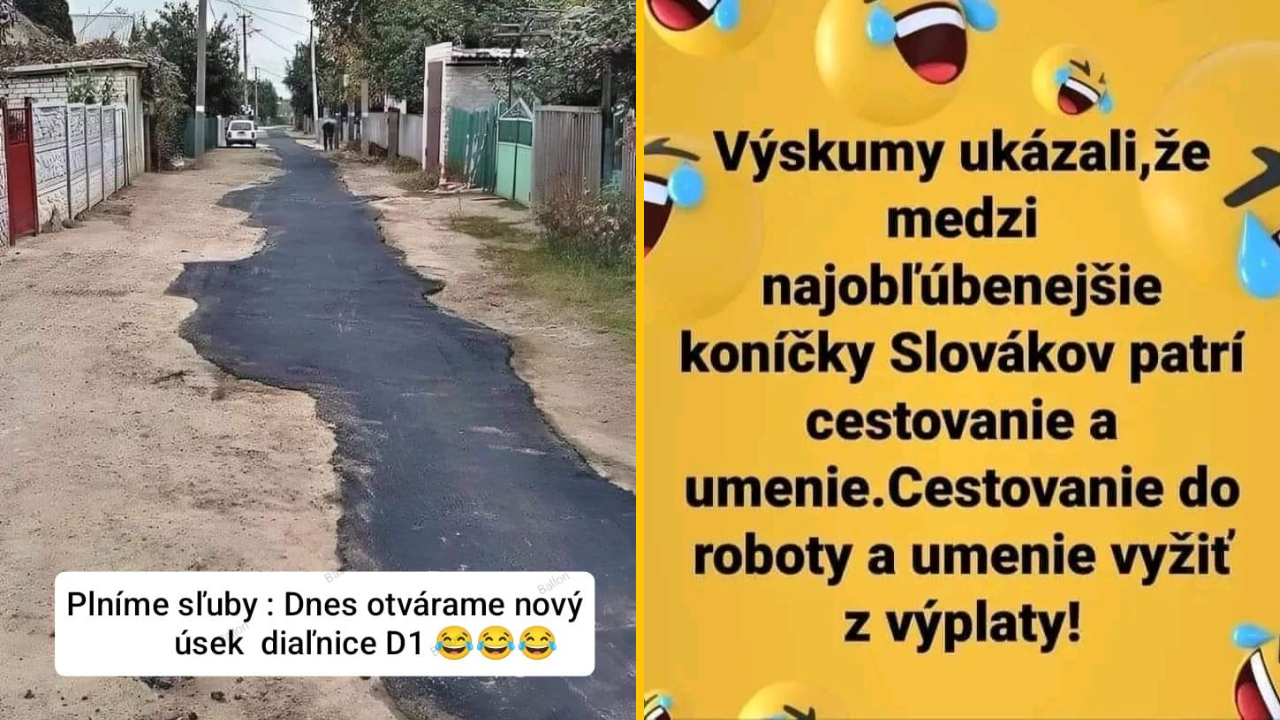 20+ Obrázkov: Všetko vtipné z internetu! #451 – Najobľúbenejšie koníčky Slovákov ale aj návrh nového dizajnu policajných áut