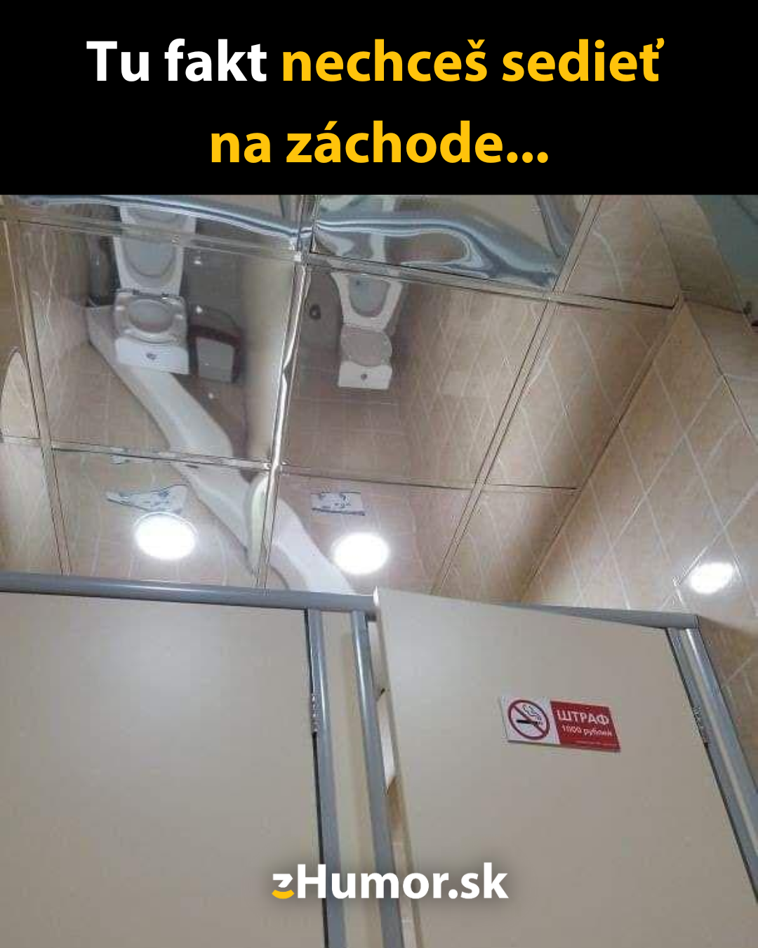 Majstri montovali strop na toaletách