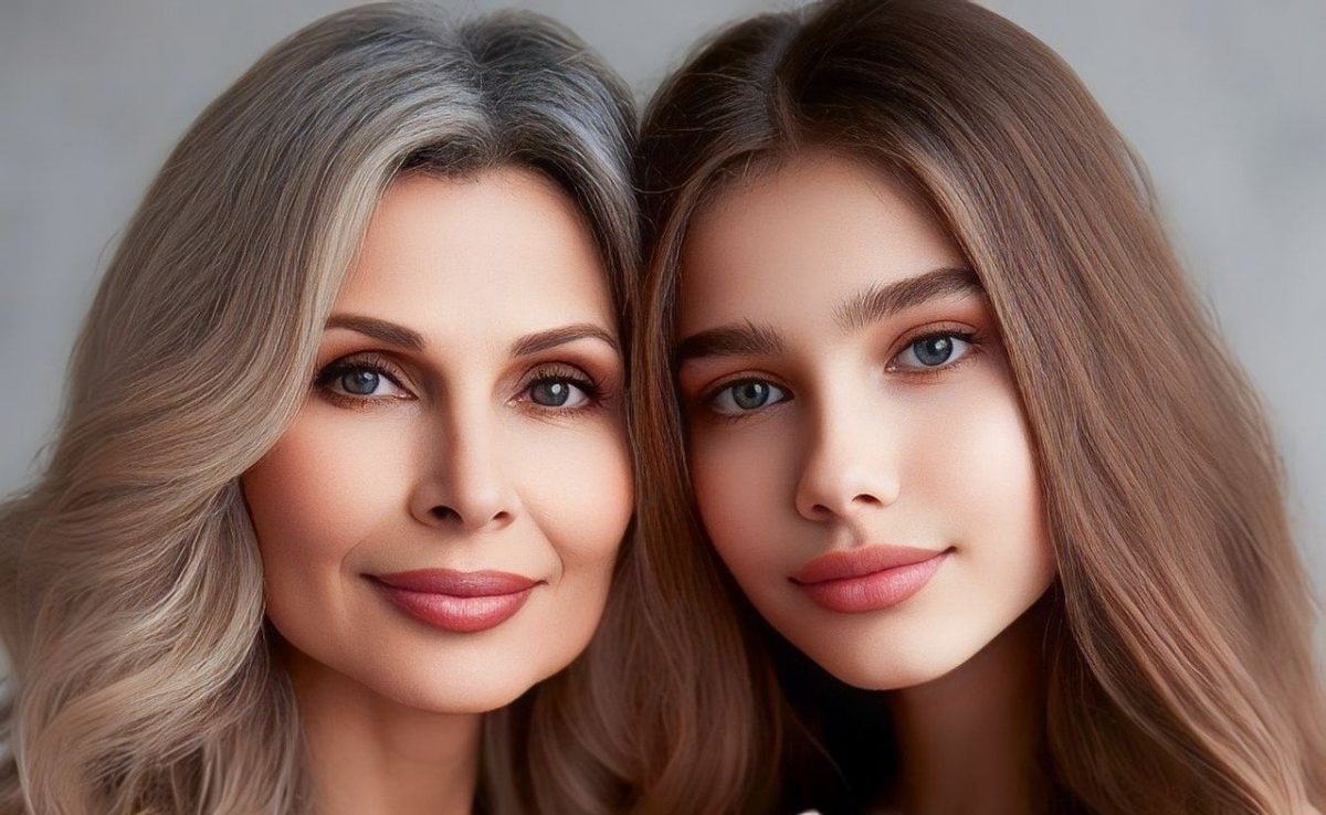ai generated, mother and daughter, family
