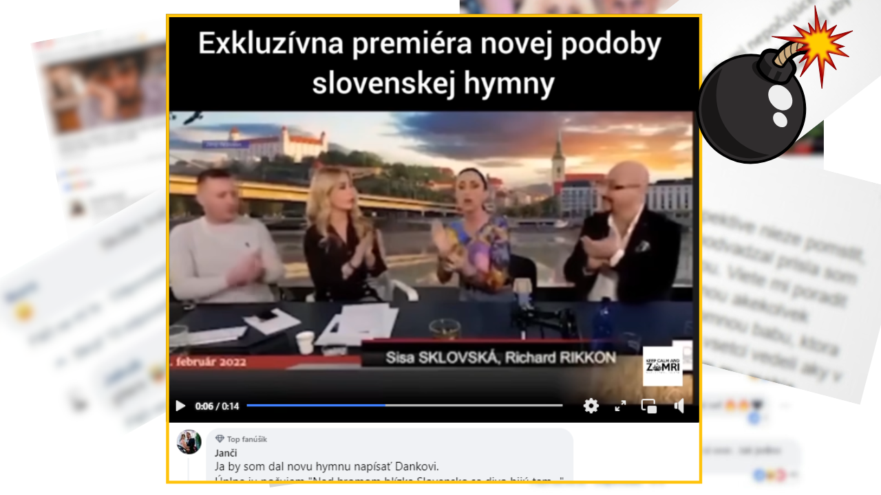 Bomby zo sociálnych sietí #1073 – Slováci vtipne okomentovali nový návrh na slovenskú hymnu od Šimkovičovej