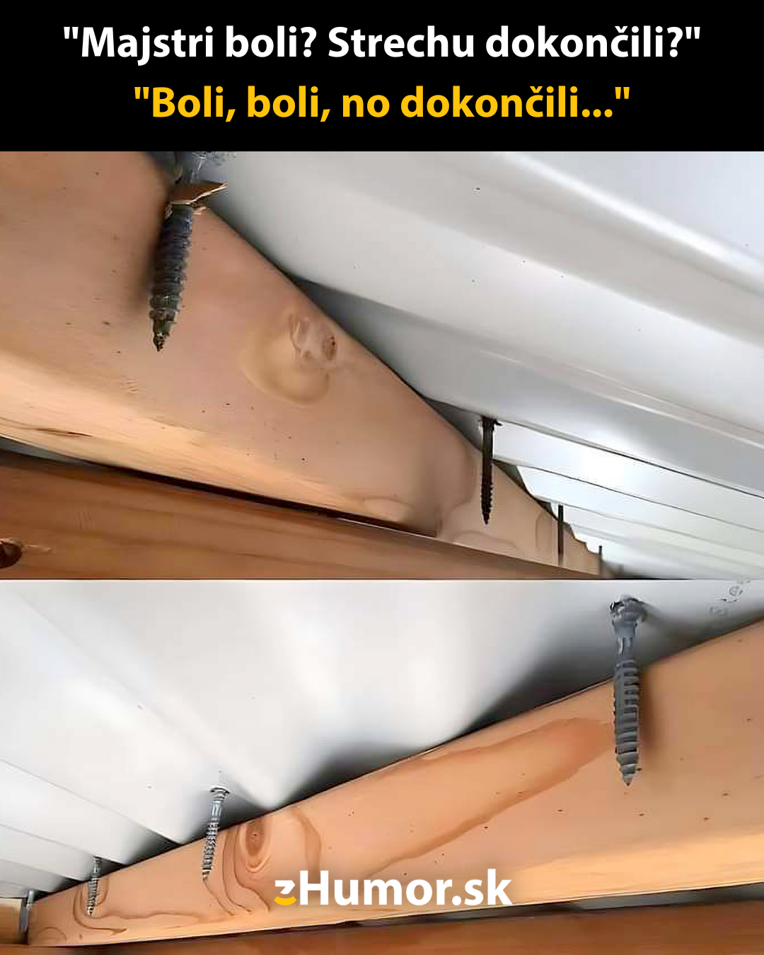 Majstri fušeri robili strechu