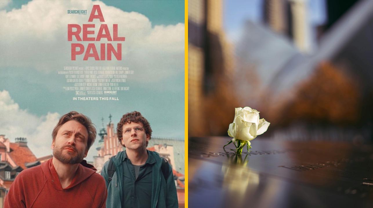 Vo filme „A Real Pain“ sú hlavní hrdinovia na turné po Poľsku