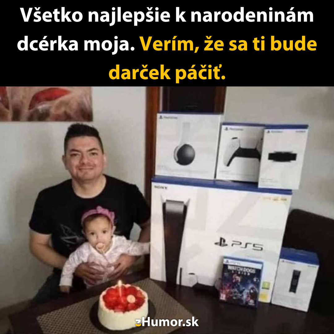 Narodeninový darček pre dcérku