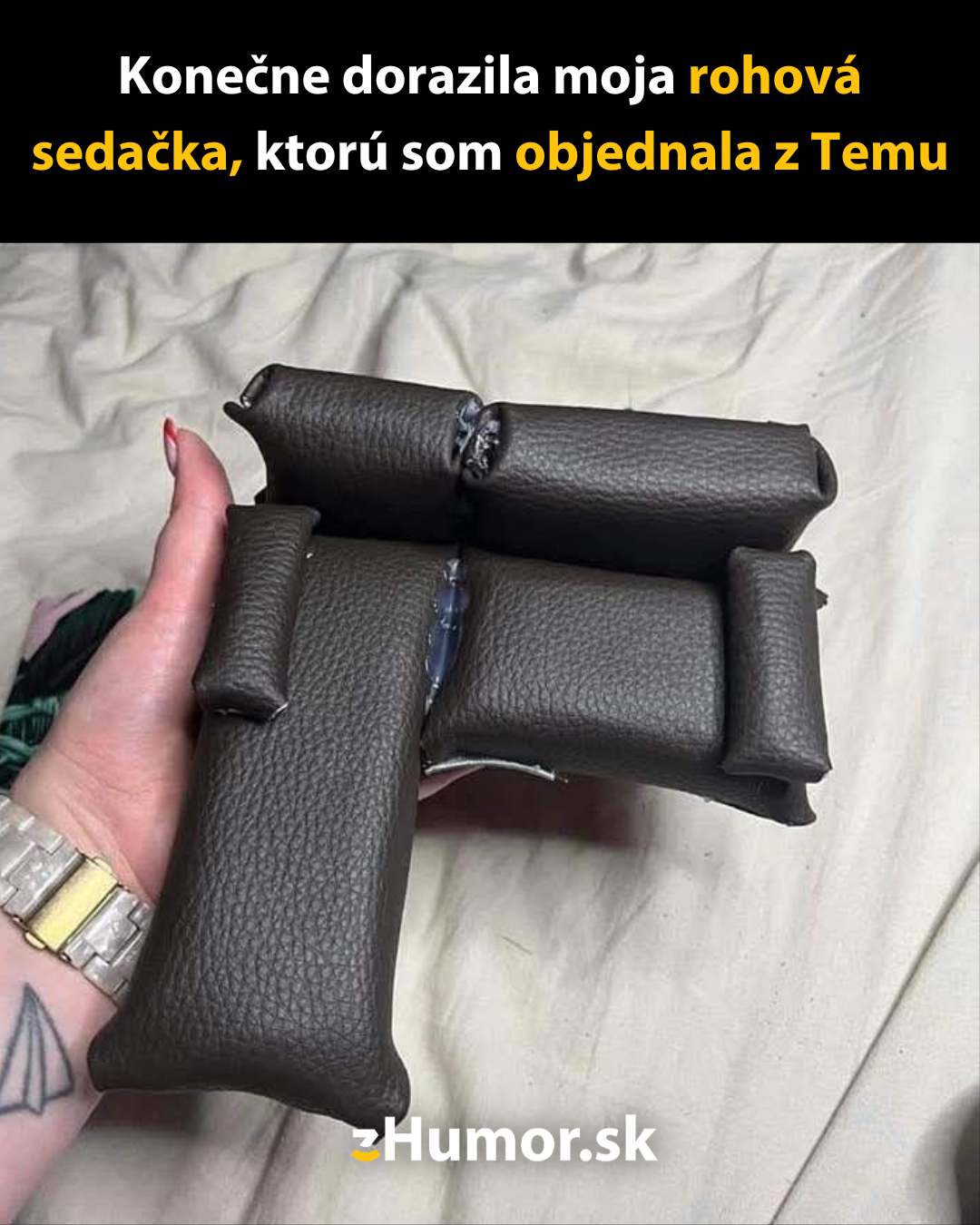 Rohová sedačka z Temu