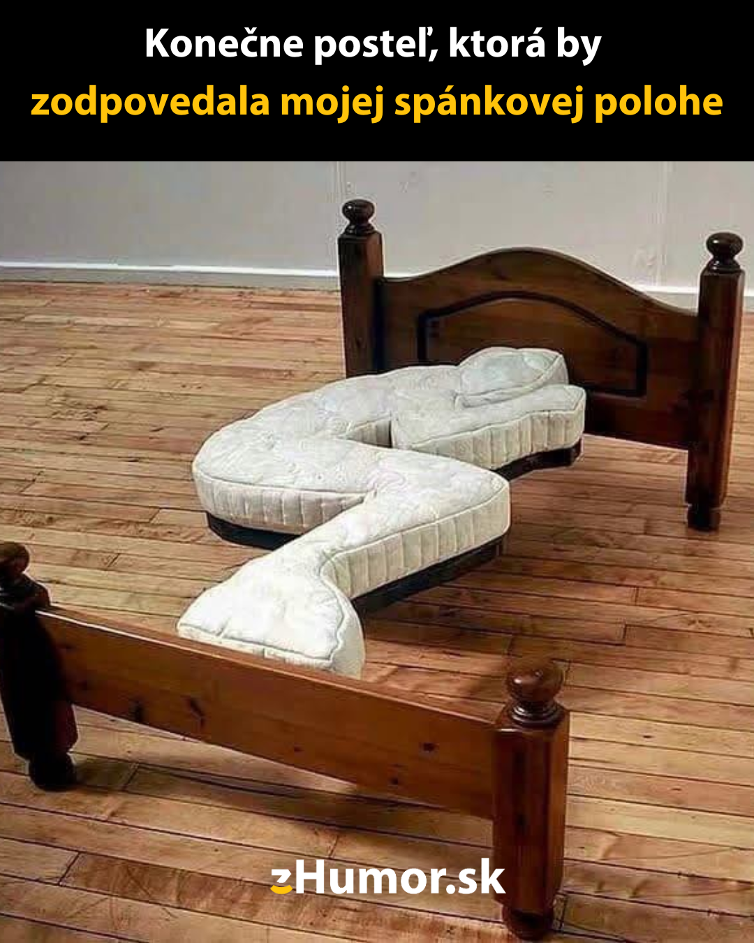 Posteľ vyrobená pre mňa