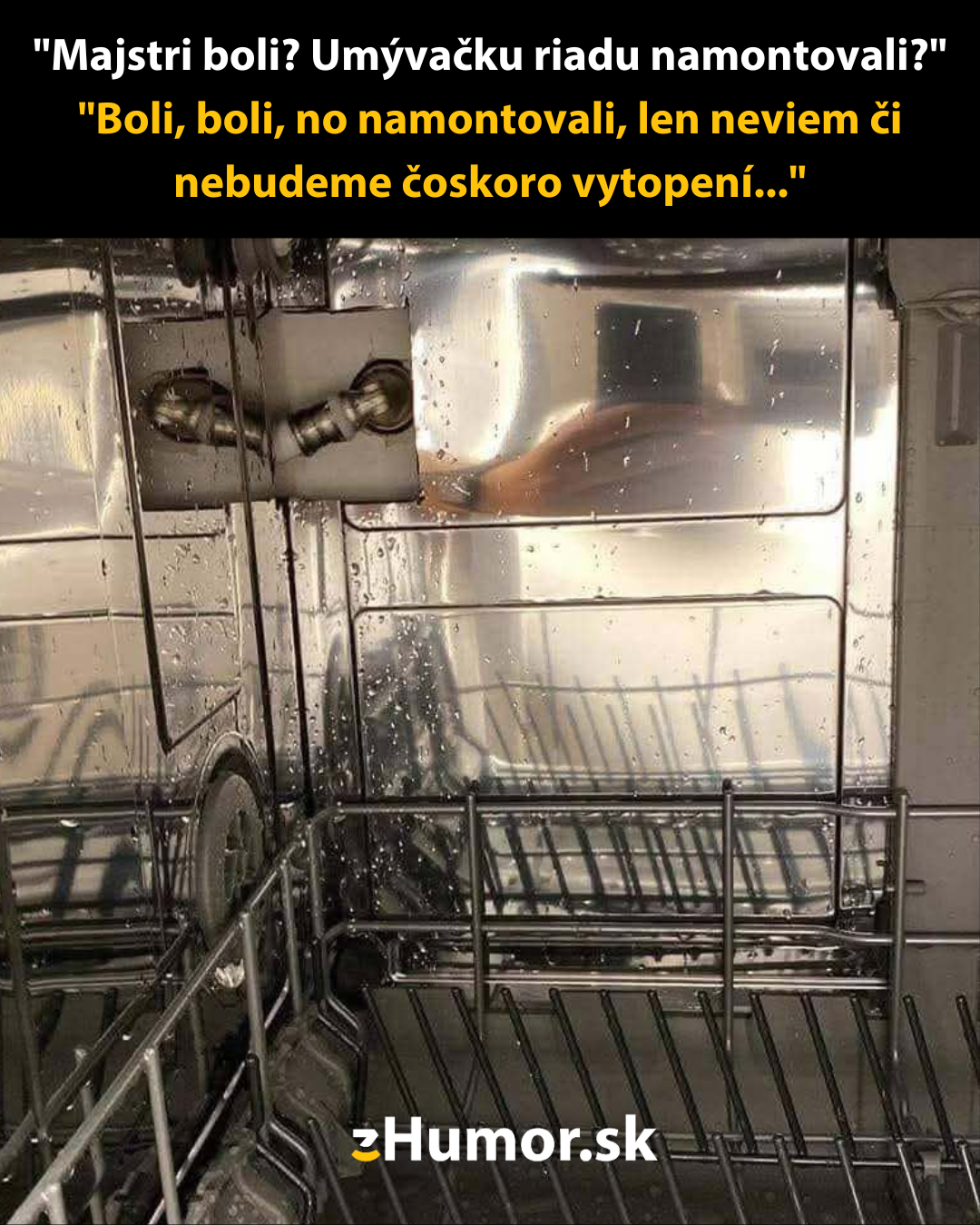 Majstri fušeri pripájali umývačku riadu