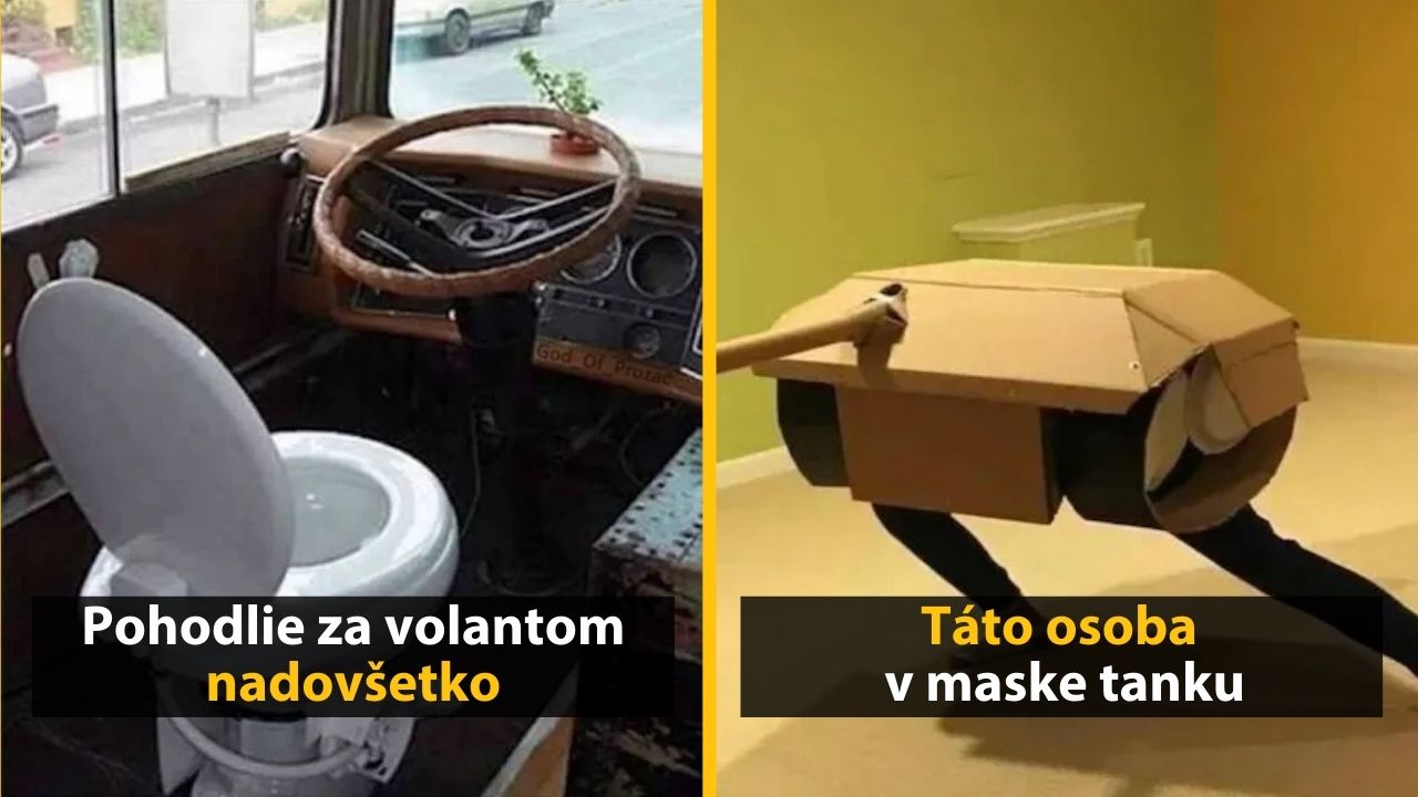 30+ Obrázkov, ktorými dokonale zabiješ čas #515 – Pohodlie za volantom nadovšetko alebo osoba v maske tanku