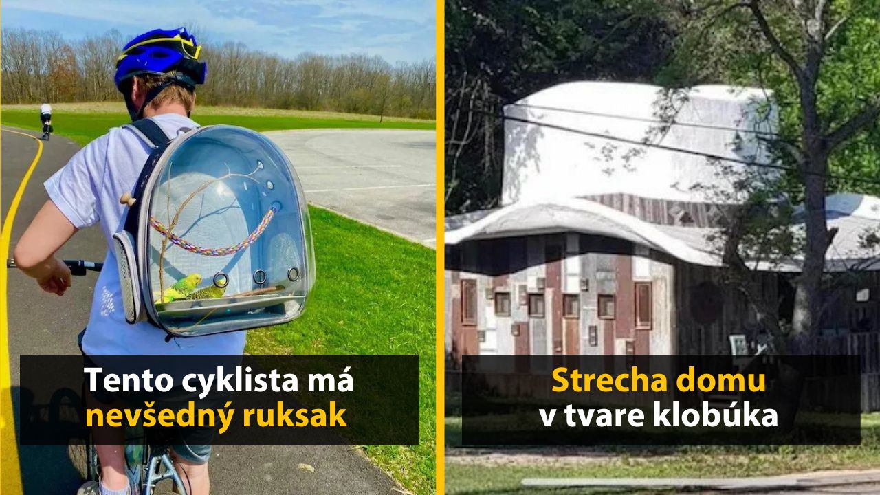 30+ Obrázkov, ktorými dokonale zabiješ čas #531 – Strecha domu v tvare klobúka alebo roznáška jedla na koni