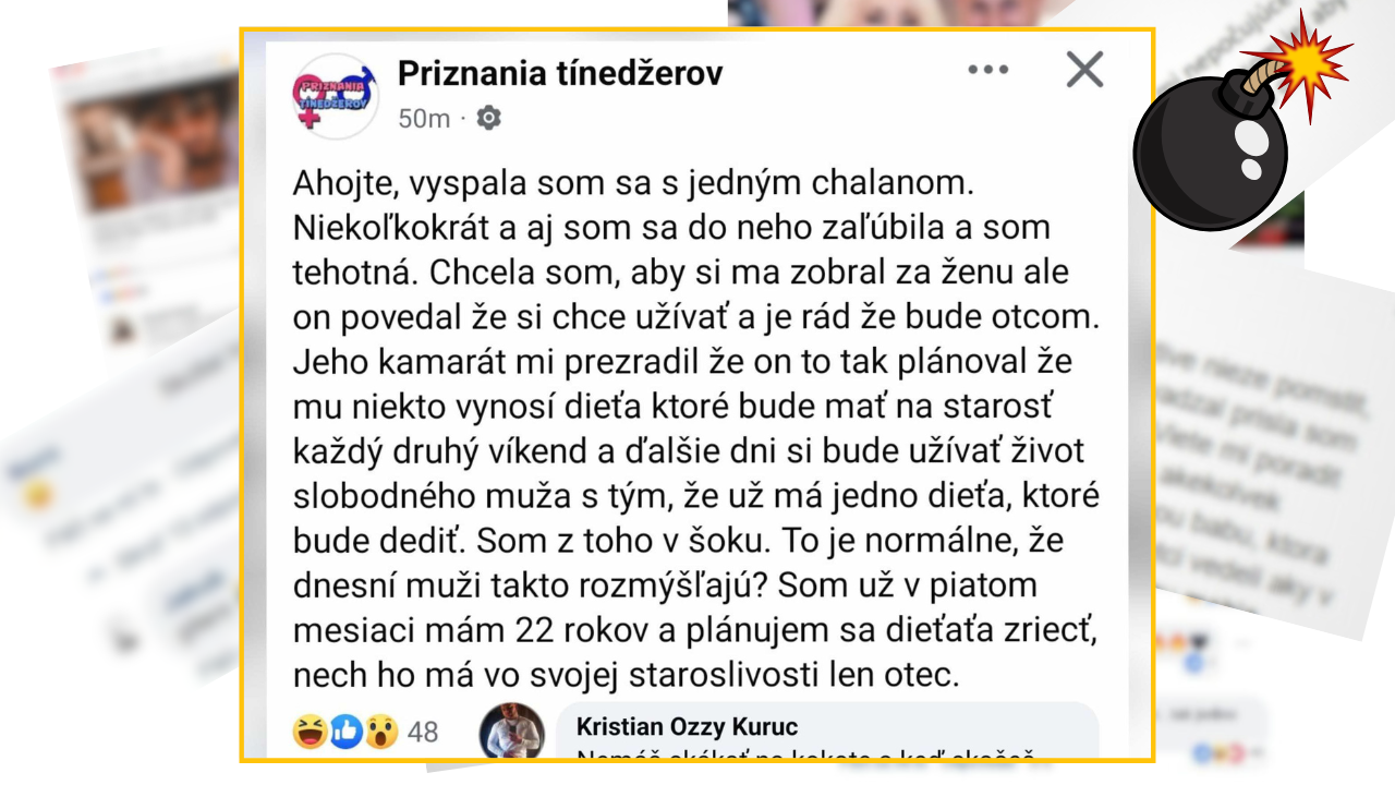 Bomby zo sociálnych sietí #1130 – urobil jej dieťa, chce byť otcom, ale chce si ešte užívať život