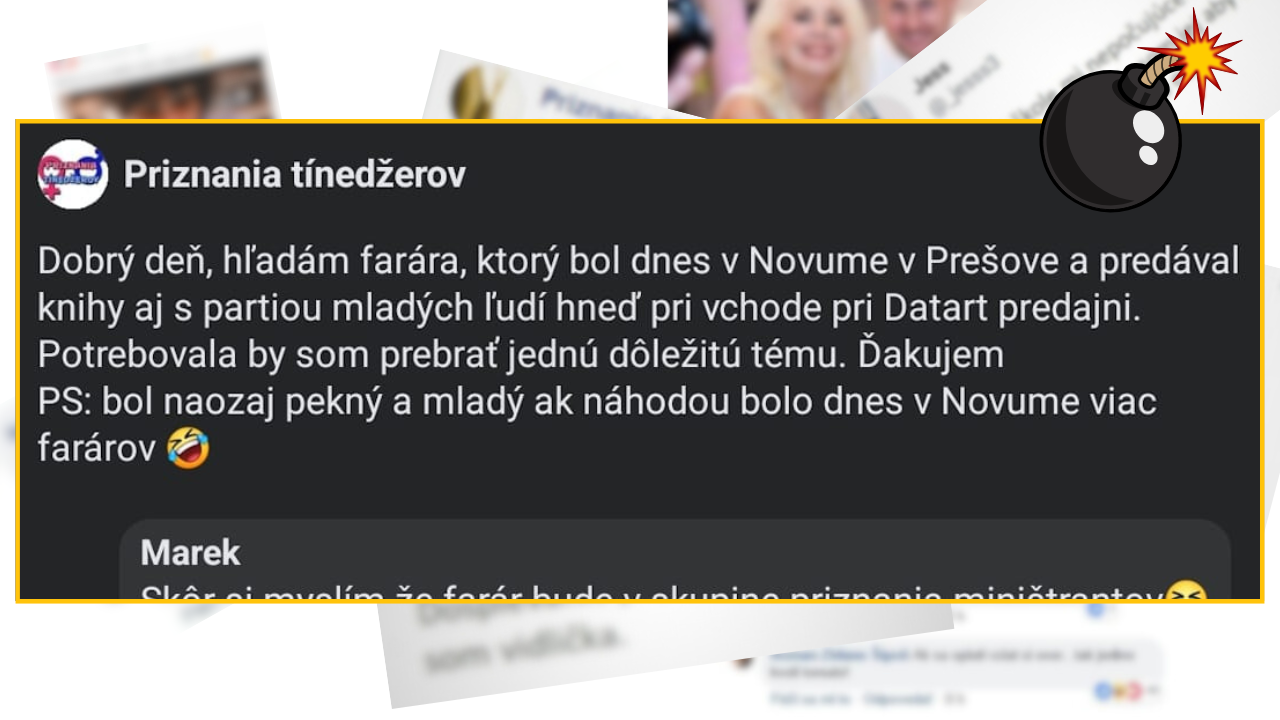 Bomby zo sociálnych sietí #1133 – hľadá pekného farára, ktorý predával knihy v nákupnom centre v Prešove, komentáre Slovákov ťa pobavia!