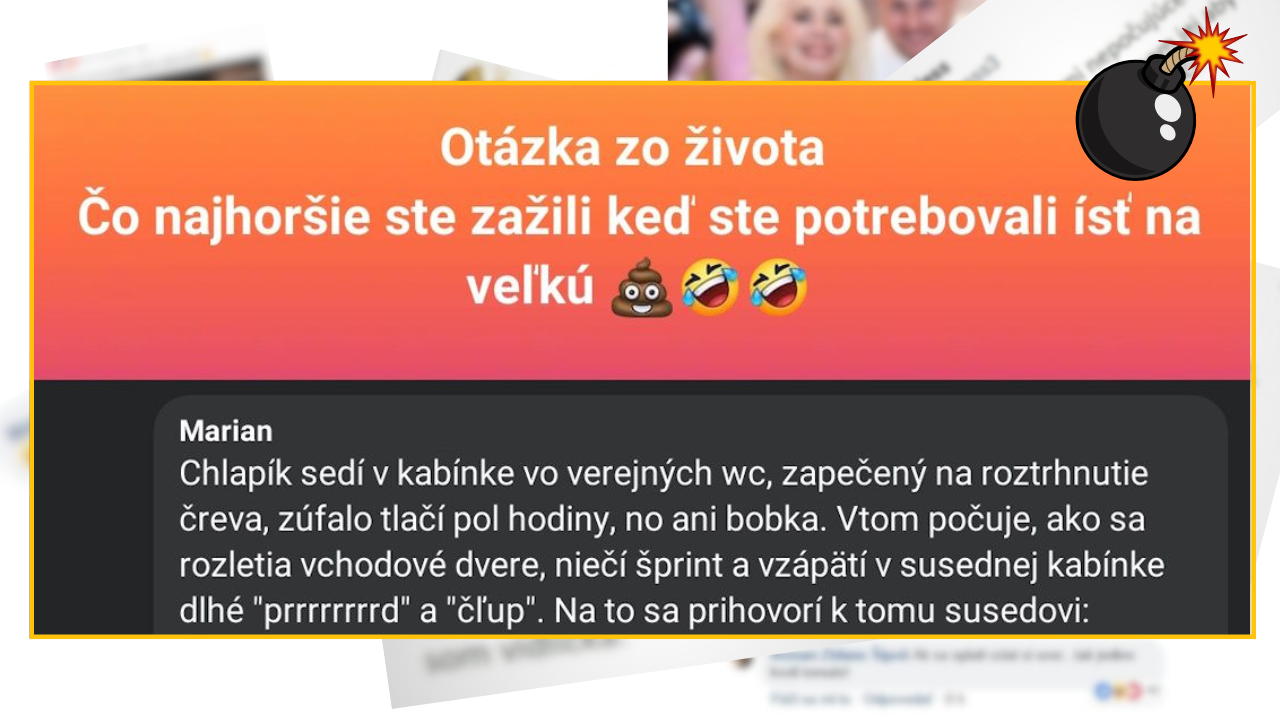 Bomby zo sociálnych sietí #1137 – vtipné príhody Slovákov, keď im trebalo ísť na veľkú potrebu
