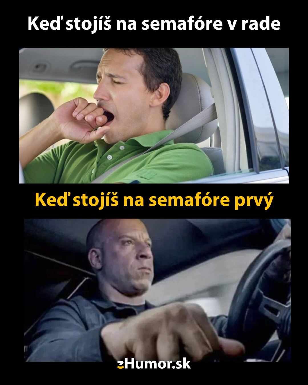 Na semafóre – v rade vs. prvý