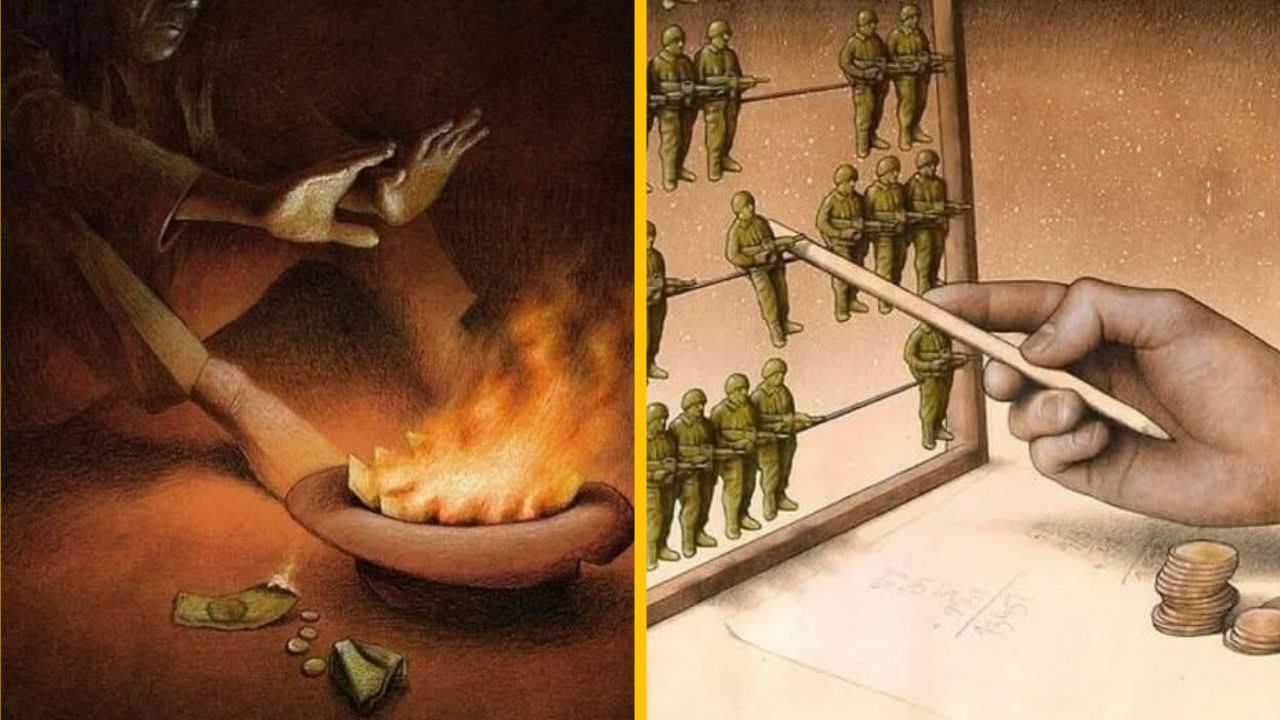 15 hlbokých ilustrácií, ktoré ukazujú, čo je zle s dnešnou spoločnosťou