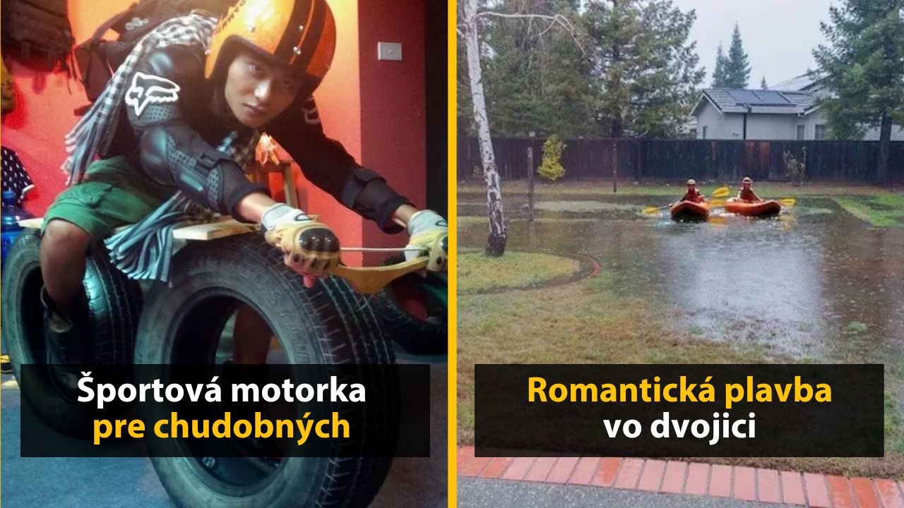 30+ Obrázkov, ktorými dokonale zabiješ čas #541 – Športová motorka pre chudobných alebo vchodové dvere bez prístupu