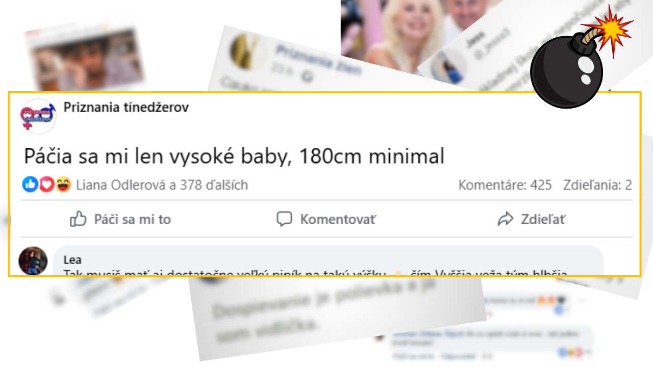 Bomby zo sociálnych sietí #1150 – priznal sa, že sa mu páčia len vysoké baby, ktoré merajú minimálne 180cm