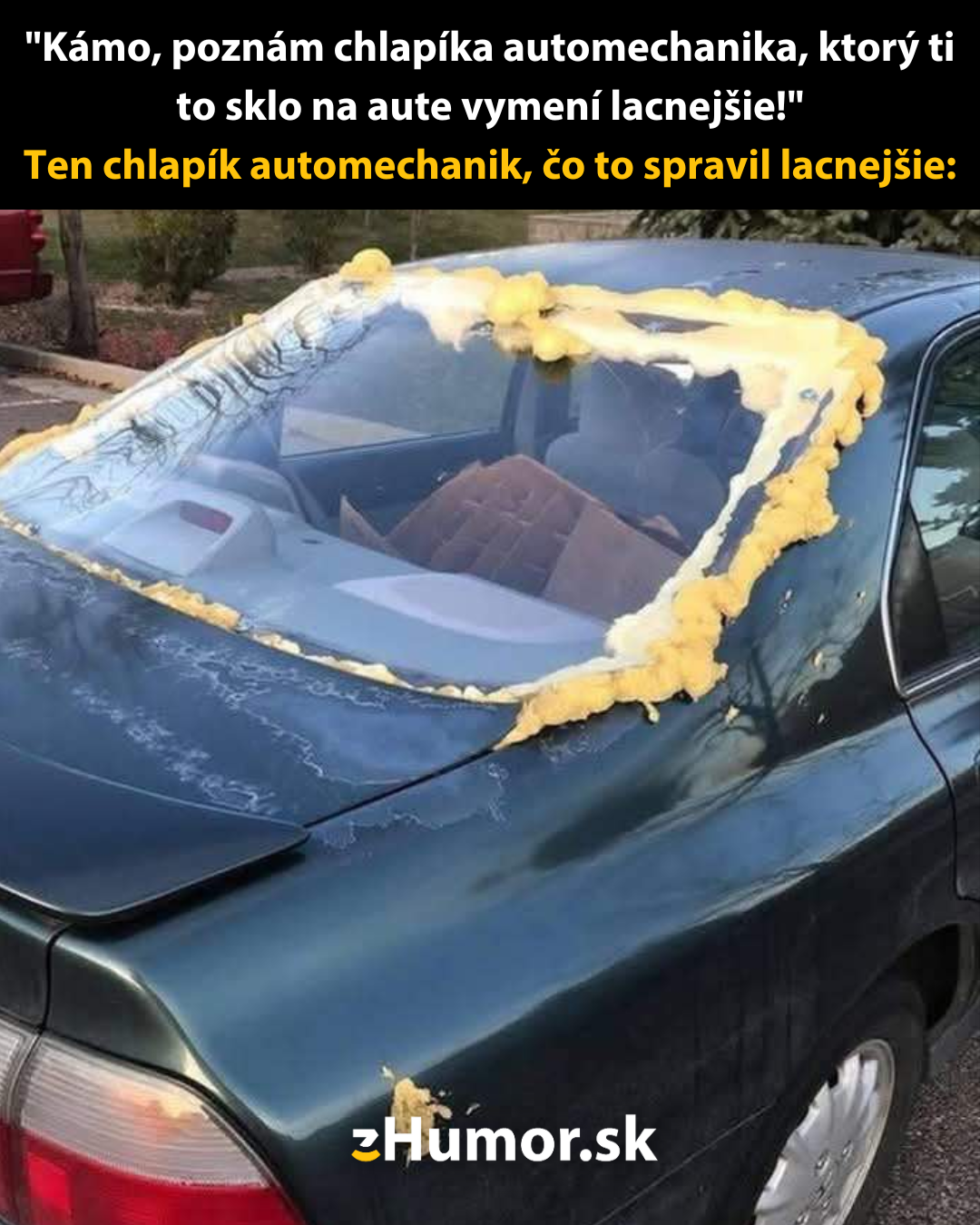 Automechanik fušer menil sklo