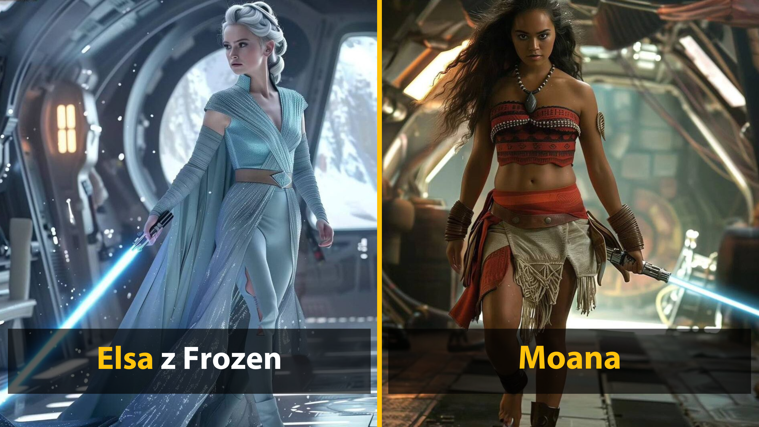 11 epických premien, keď sa Disney princezné stali Jedi bojovníčkami