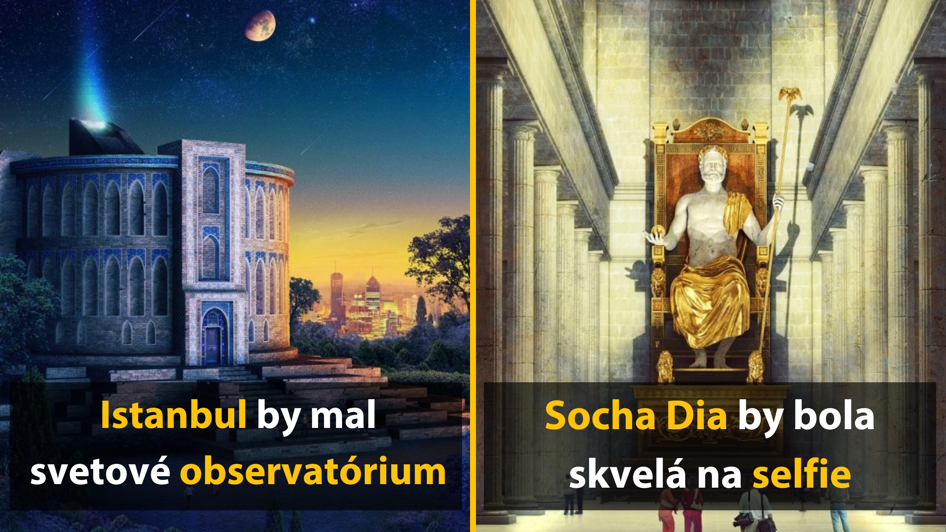 8 obrázkov, ktoré vám ukážu, ako by vyzerali stratené divy minulosti v modernom svete?
