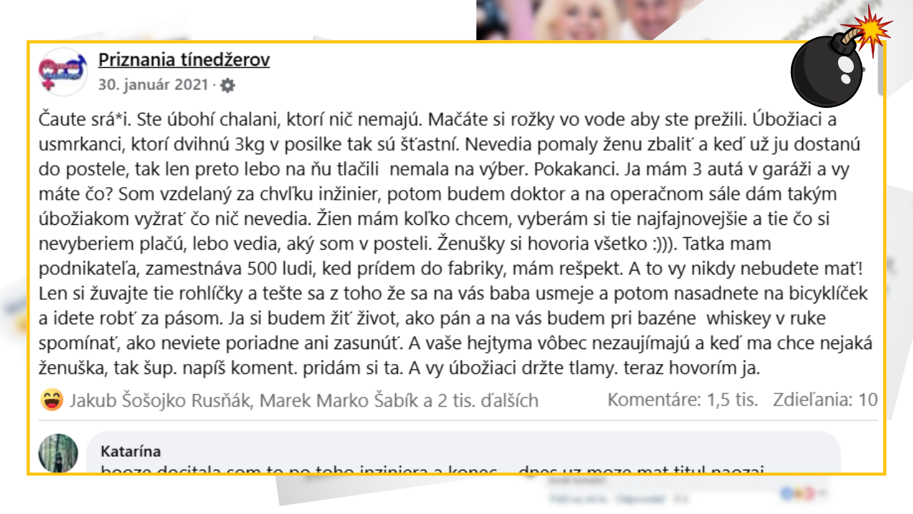 Bomby zo sociálnych sietí #1170 – mladý Slovák sa na internete chválil aký je dokonalý a úspešný podnikateľ