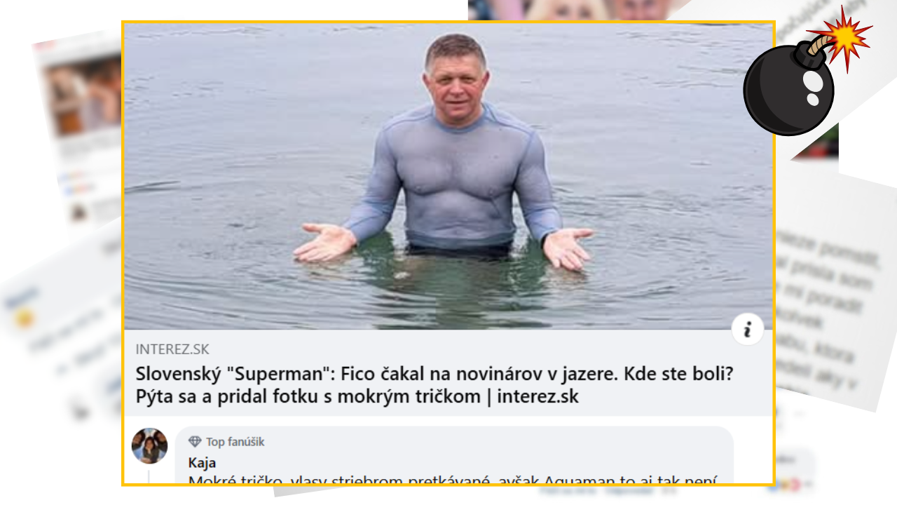 Bomby zo sociálnych sietí #1179 – slovenský Aquaman Róbert Fico čakal na novinárov v jazere. Slováci mu v komentároch naložili.